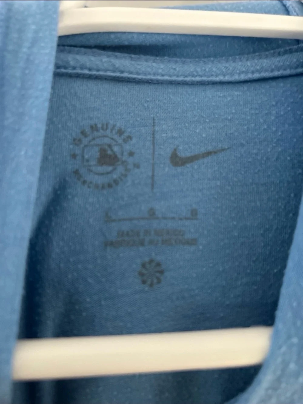 Nike Light Blue Short Sleeve Hooded Tee